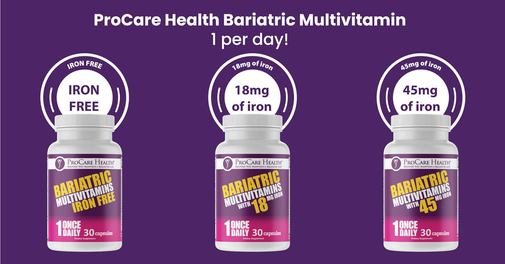 ProCare Health "1 per Day!" Bariatric Multivitamin Capsule with 45mg Iron