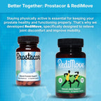 Prostacor Natural Prostate Support Supplement - Non-GMO, Vegan, Gluten-Free - 30 capsules