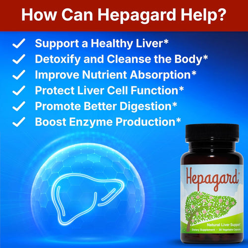 Hepagard Natural Liver Support Supplement 30 Capsules