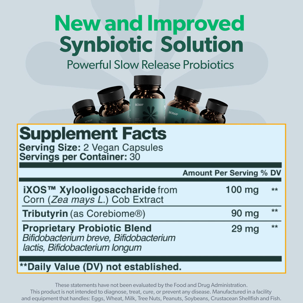 Digestive Health Probiotic - Gut Support for Men & Women - Vegan & Gluten Free - 60 Delayed-Release Capsules (30-Day Supply)