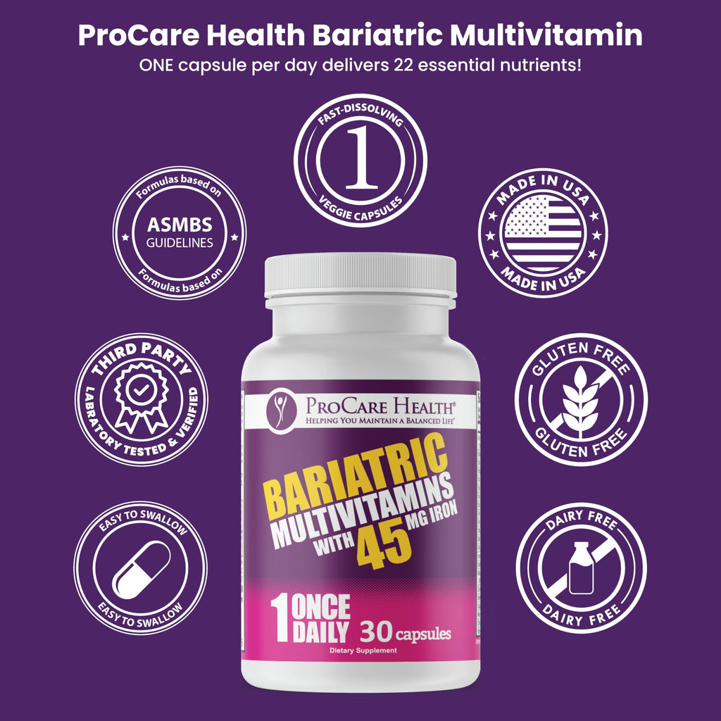 ProCare Health "1 per Day!" Bariatric Multivitamin Capsule with 45mg Iron