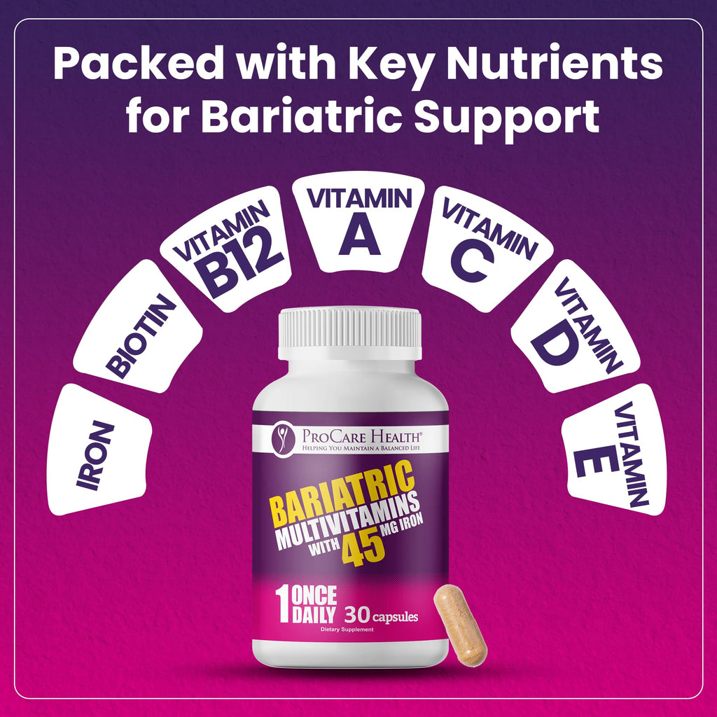 ProCare Health "1 per Day!" Bariatric Multivitamin Capsule with 45mg Iron