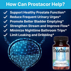 Prostacor Natural Prostate Support Supplement - Non-GMO, Vegan, Gluten-Free - 30 capsules