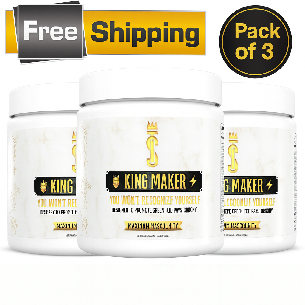 King Maker 13-in-1 Anabolic Supplement for Men to Increase Stamina, Lean Muscle Growth & Recovery, N.O. Booster with Tongkat Ali (LJ100), 120 Capsules